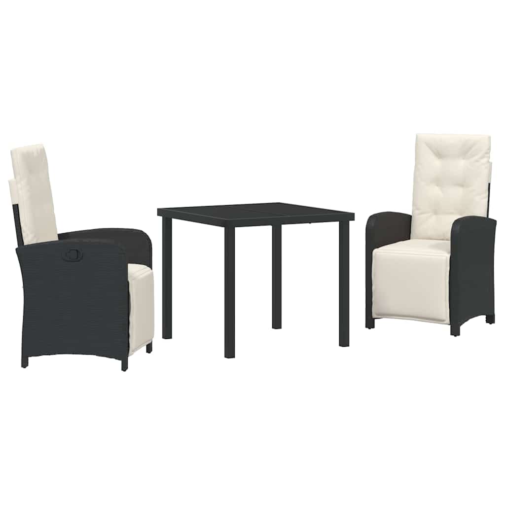 Have Spisebordssæt Med Pude 3 Dele Polyrattan - Billede 2