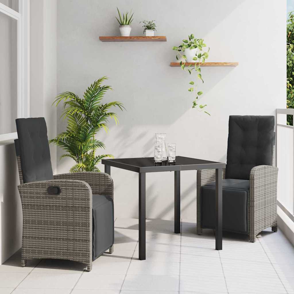 Have Spisebordssæt Med Pude 3 Dele Polyrattan - Variant 3380323