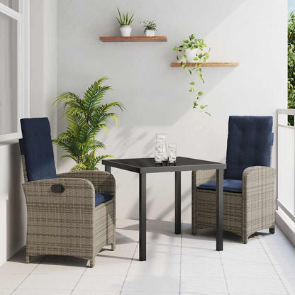 Have Spisebordssæt Med Pude 3 Dele Polyrattan - Hovedbillede