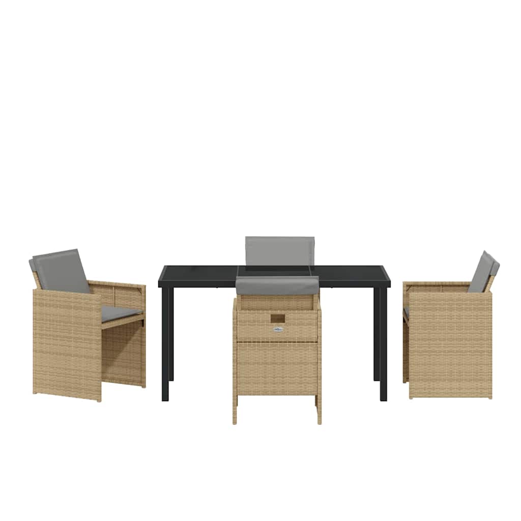 Have Spisebordssæt 5 Dele Polyrattan - Billede 7