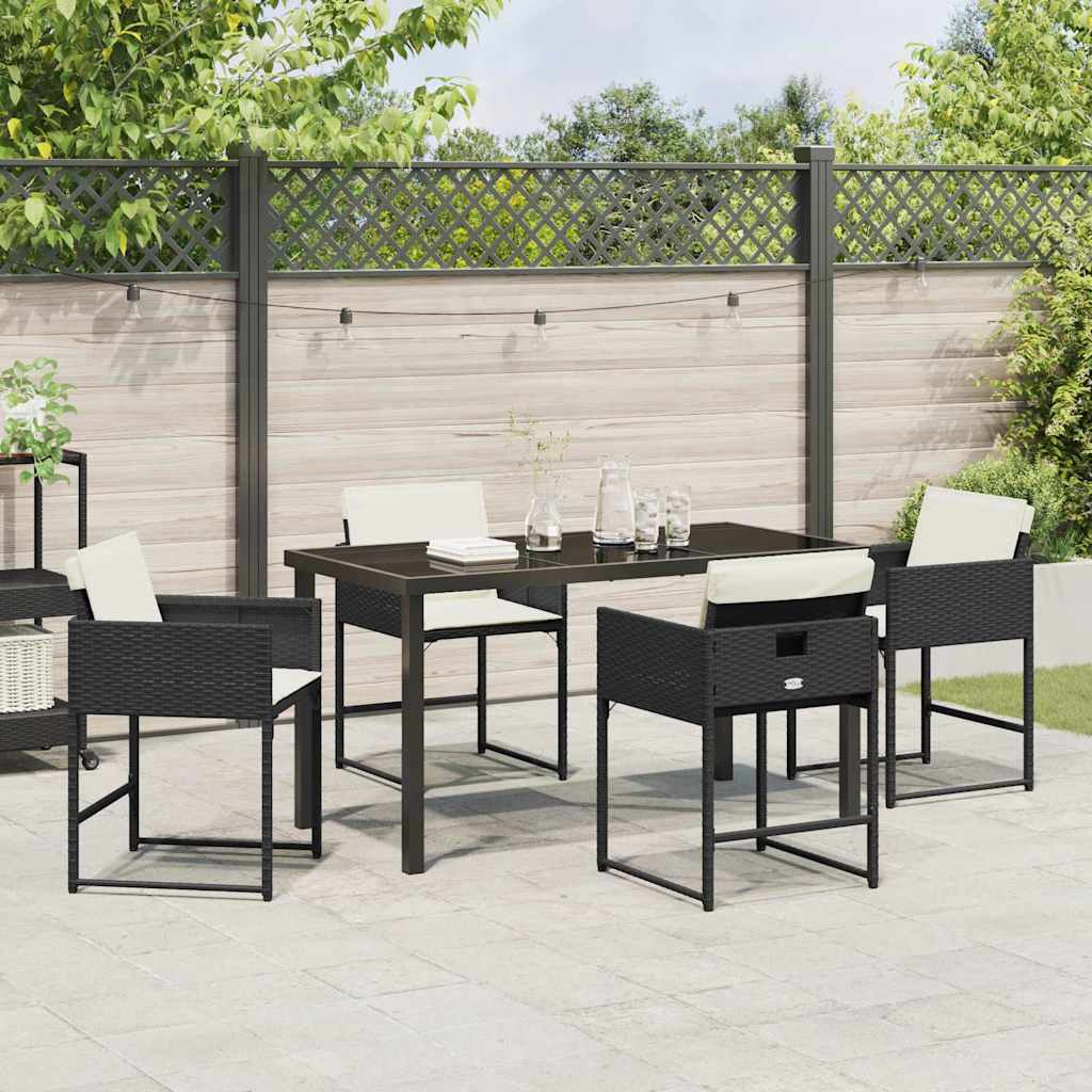 Have Spisebordssæt 5 Dele Polyrattan - Billede 4