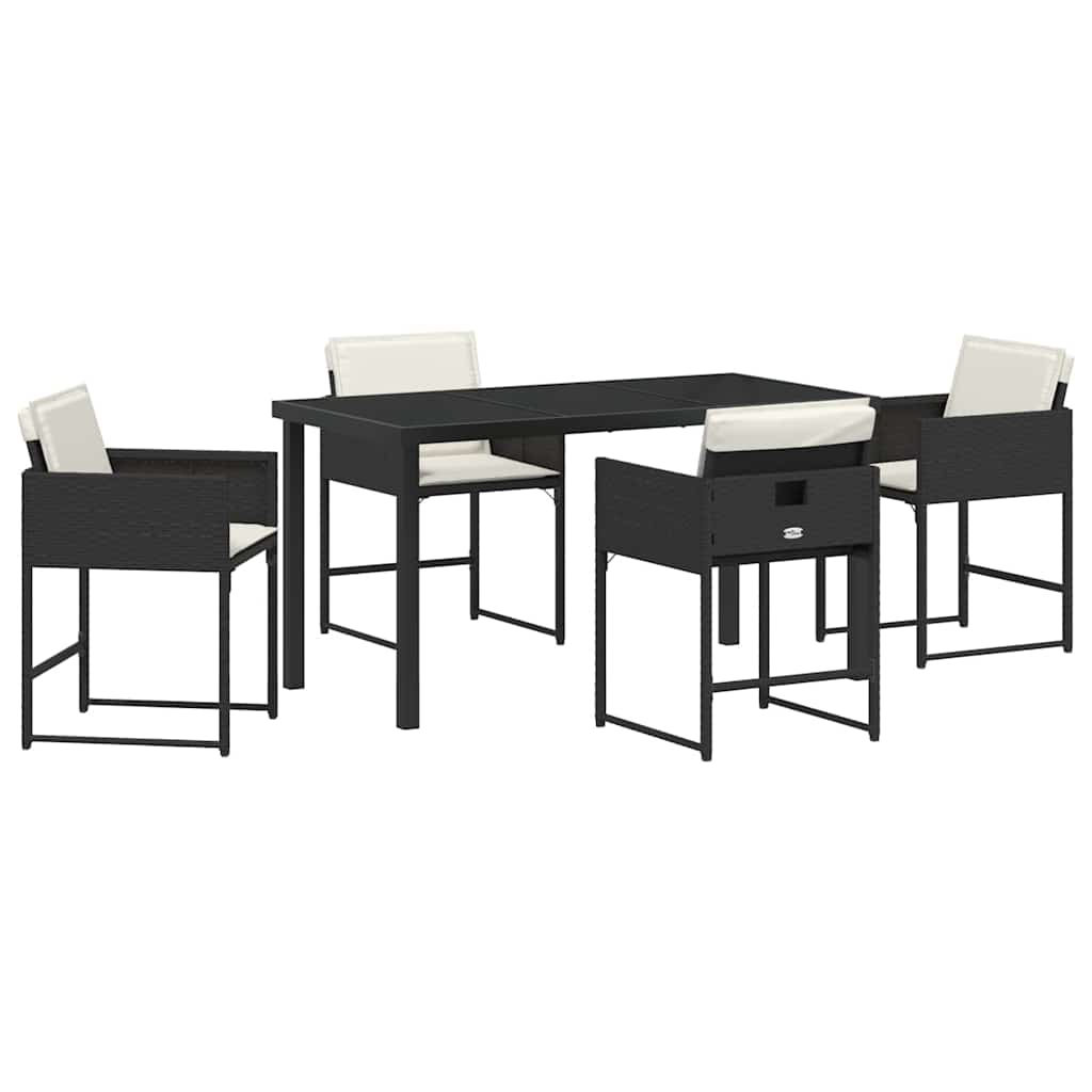 Have Spisebordssæt 5 Dele Polyrattan - Billede 2
