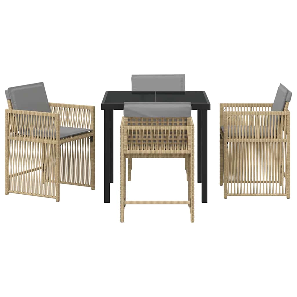 Have Spisebordssæt 5 Dele Polyrattan - Billede 7