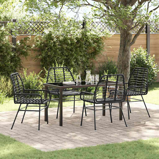 Have Spisebordssæt 5 Dele Polyrattan - Hovedbillede
