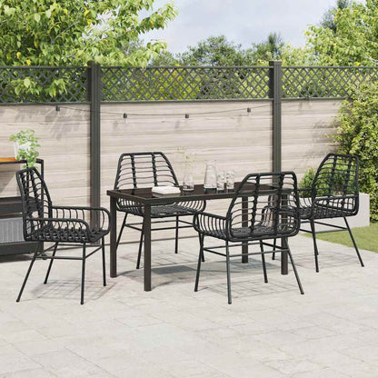 Have Spisebordssæt 5 Dele Polyrattan - Billede 4