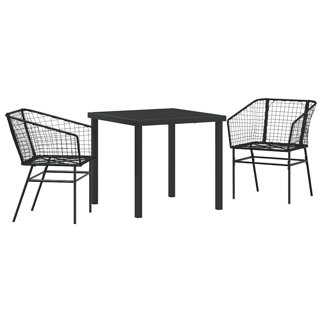 Have Spisebordssæt 3 Dele Polyrattan - Billede 2