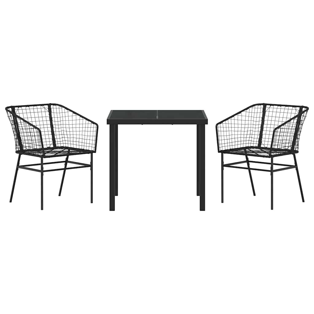 Have Spisebordssæt 3 Dele Polyrattan - Billede 7