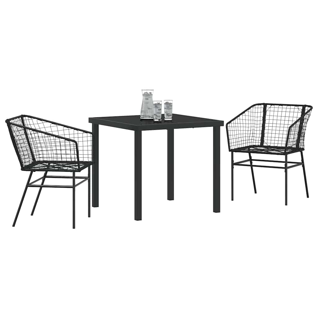 Have Spisebordssæt 3 Dele Polyrattan - Billede 3