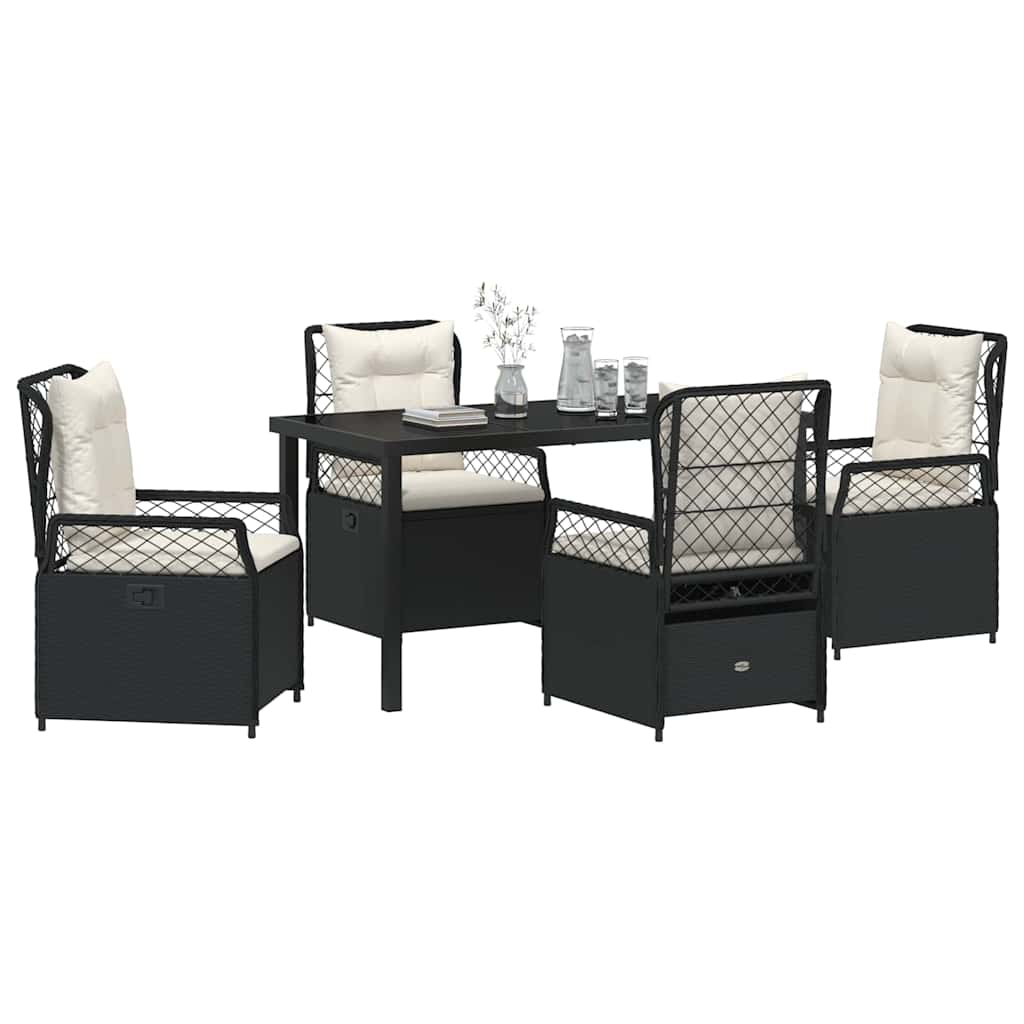 Have Spisebordssæt 5 Dele Polyrattan - Billede 3