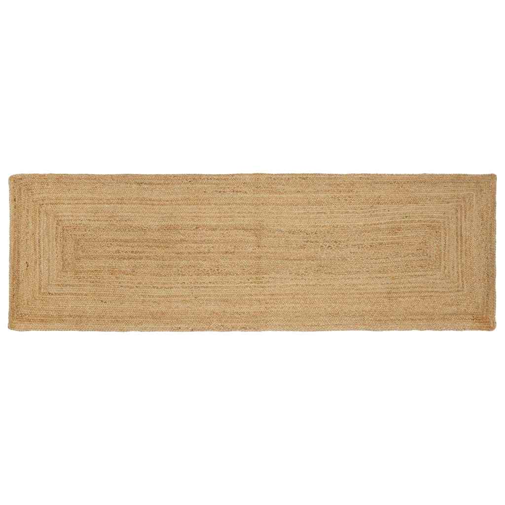 Tæppe Beige 80 X 400 Cm Jute - Hovedbillede