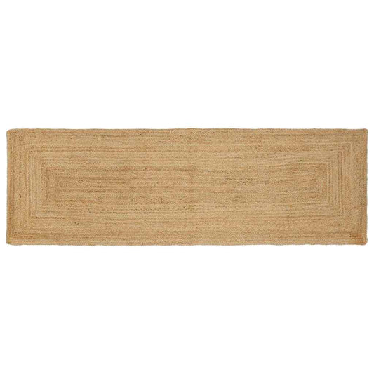 Tæppe Beige 80 X 400 Cm Jute - Hovedbillede