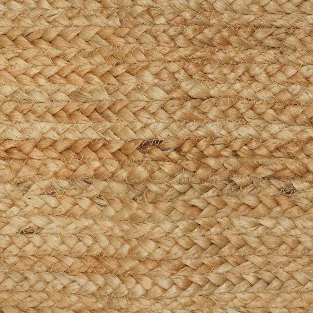 Tæppe Beige 120 X 120 Cm Jute - Billede 2