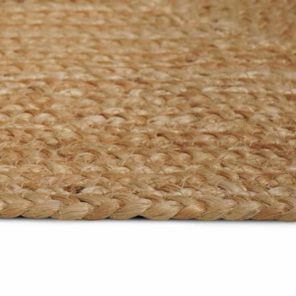 Tæppe Beige 120 X 120 Cm Jute - Billede 5