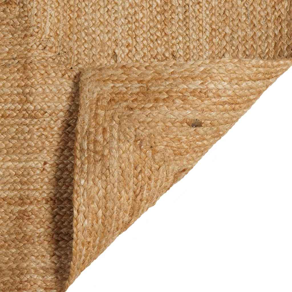 Tæppe Beige 120 X 120 Cm Jute - Billede 6