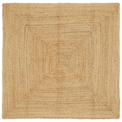 Tæppe Beige 160 X 160 Cm Jute - Hovedbillede