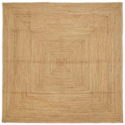 Tæppe Beige 240 X 240 Cm Jute - Hovedbillede