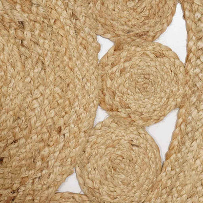 Tæppe Beige 100 X 152 Cm Jute - Billede 3