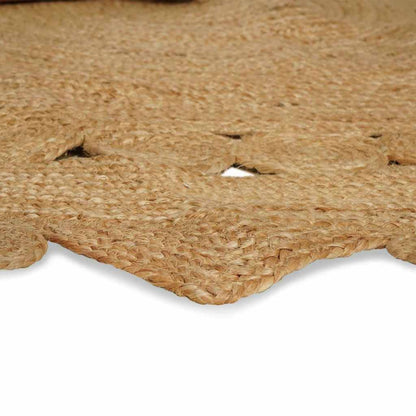 Tæppe Beige 152 X 245 Cm Jute - Billede 2