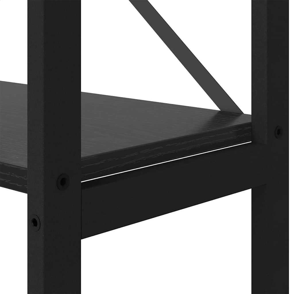 Bogreol 156 X 25 X 167 Cm Konstrueret Træ - Billede 8