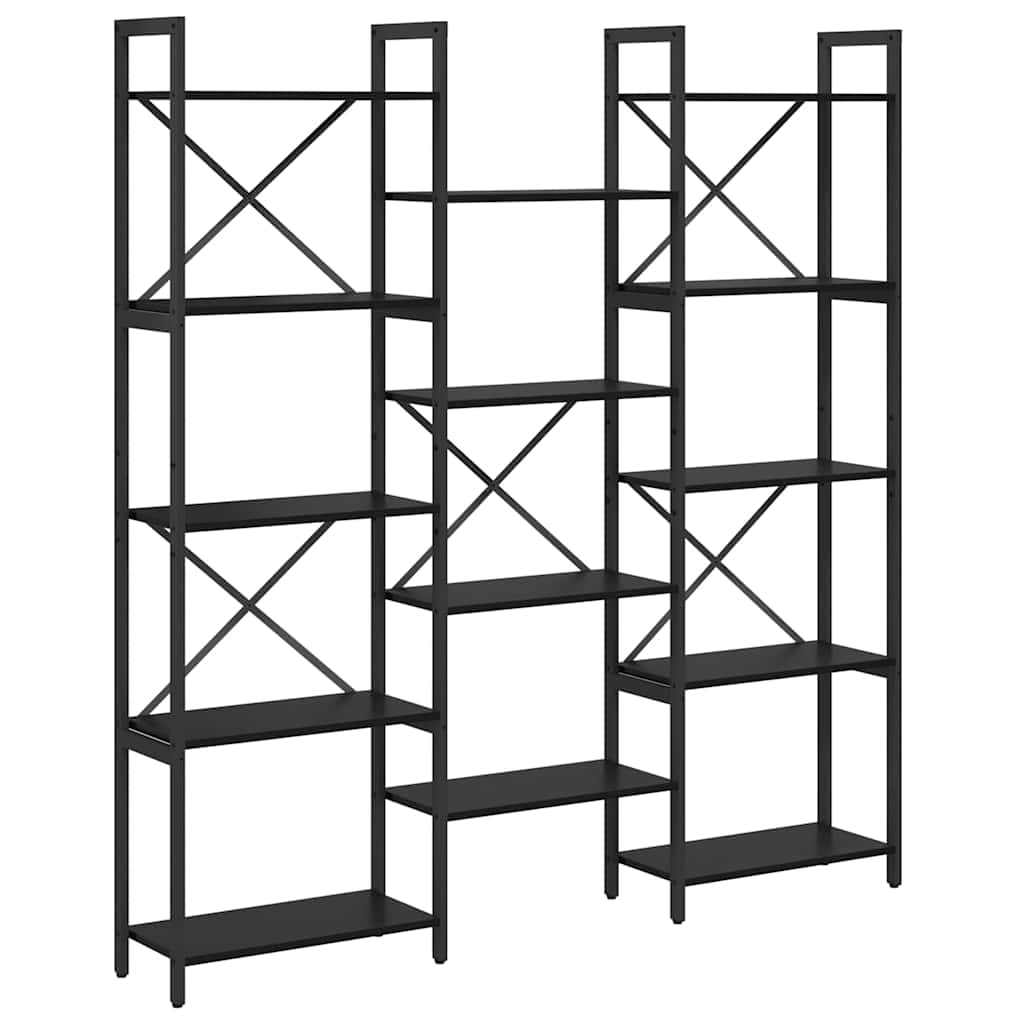 Bogreol 156 X 25 X 167 Cm Konstrueret Træ - Billede 2