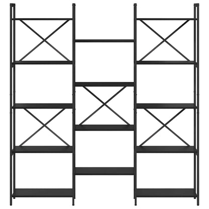 Bogreol 156 X 25 X 167 Cm Konstrueret Træ - Billede 5