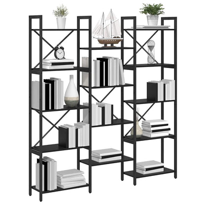 Bogreol 156 X 25 X 167 Cm Konstrueret Træ - Billede 3