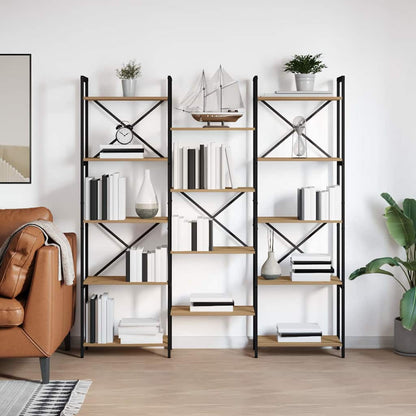 Bogreol 156 X 25 X 167 Cm Konstrueret Træ