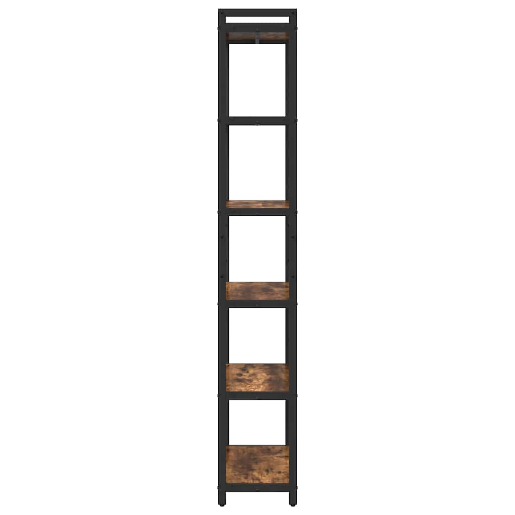 Bogreol Røget Eg 60 X 30 X 189,5 Cm Konstrueret Træ - Billede 6