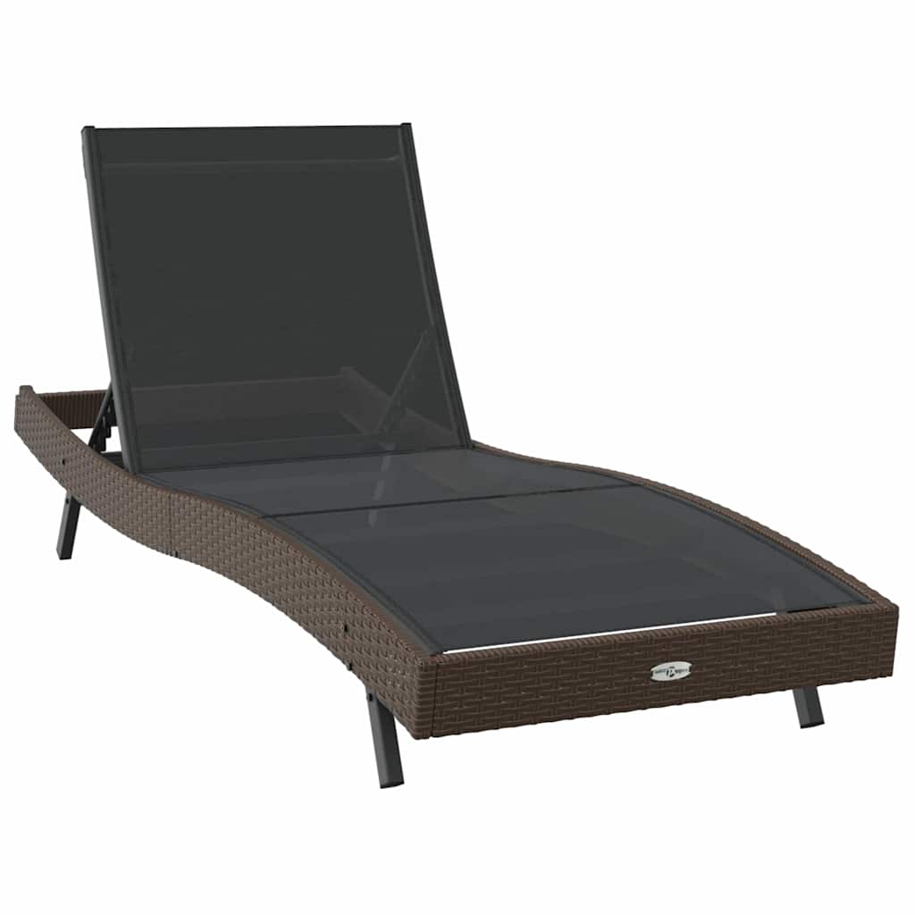 Solstol 3 Dele 197 X 70 X 82 Cm Polyrattan - Billede 5