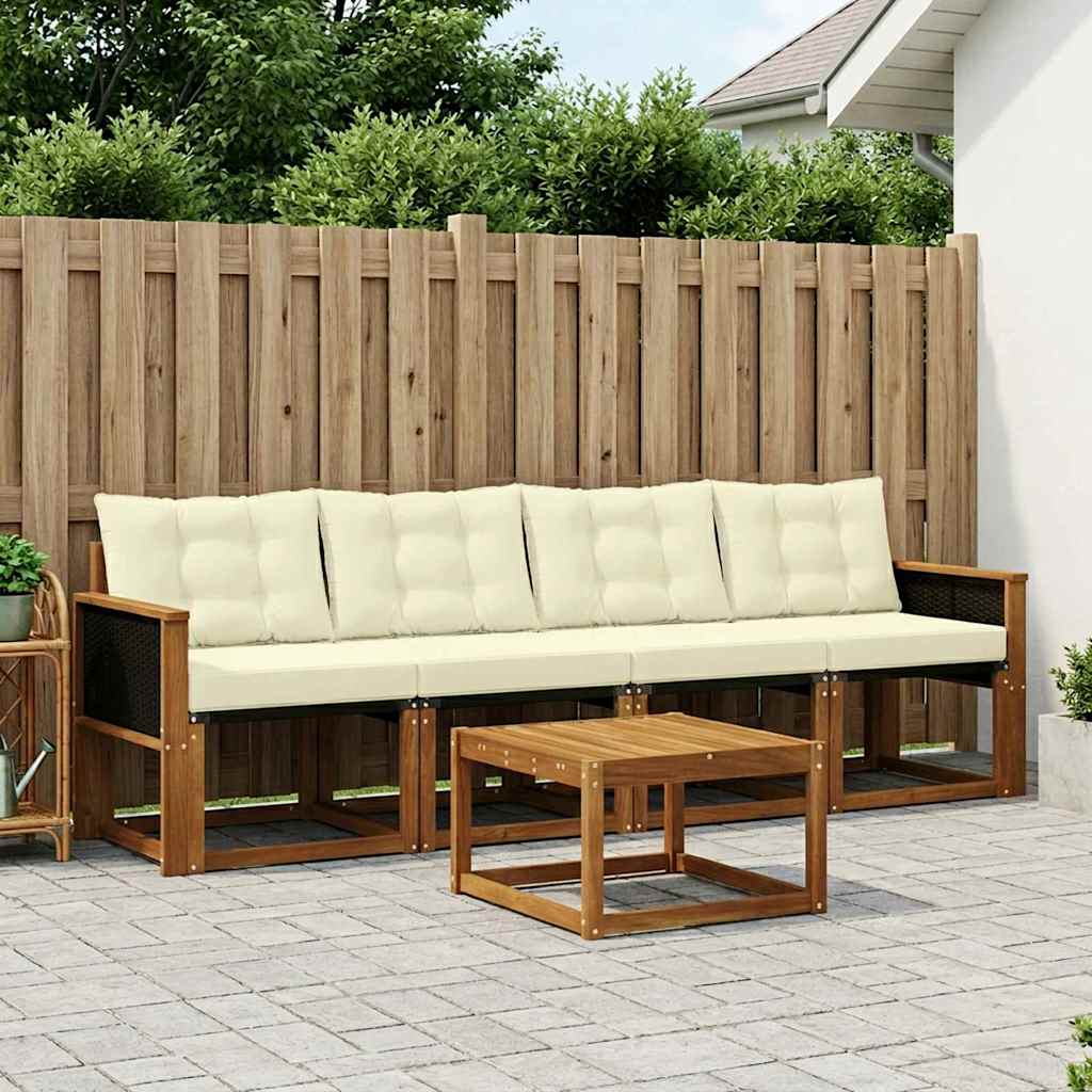 Udendørs Sofagruppe Med Pude 5 Dele - Variant 3381750