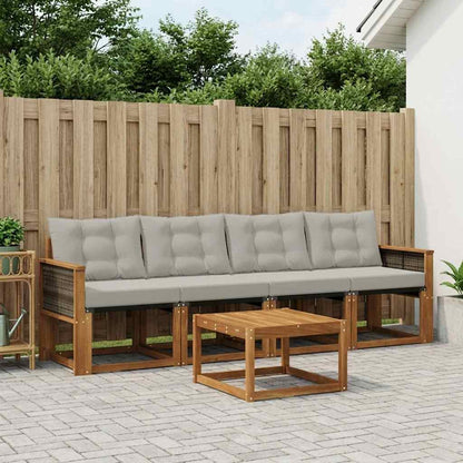 Udendørs Sofagruppe Med Pude 5 Dele - Variant 3381755