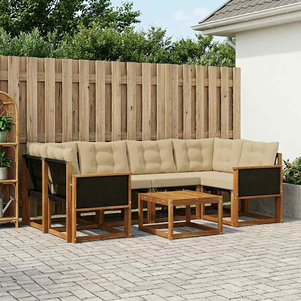 Udendørs Sofagruppe Med Pude 7 Dele - Variant 3381801