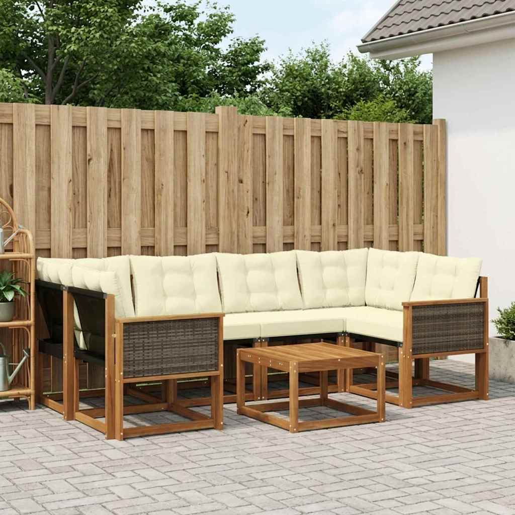 Udendørs Sofagruppe Med Pude 7 Dele - Variant 3381802