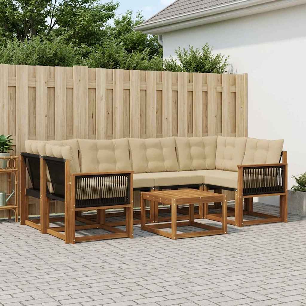 Udendørs Sofagruppe Med Pude 7 Dele - Variant 3381809