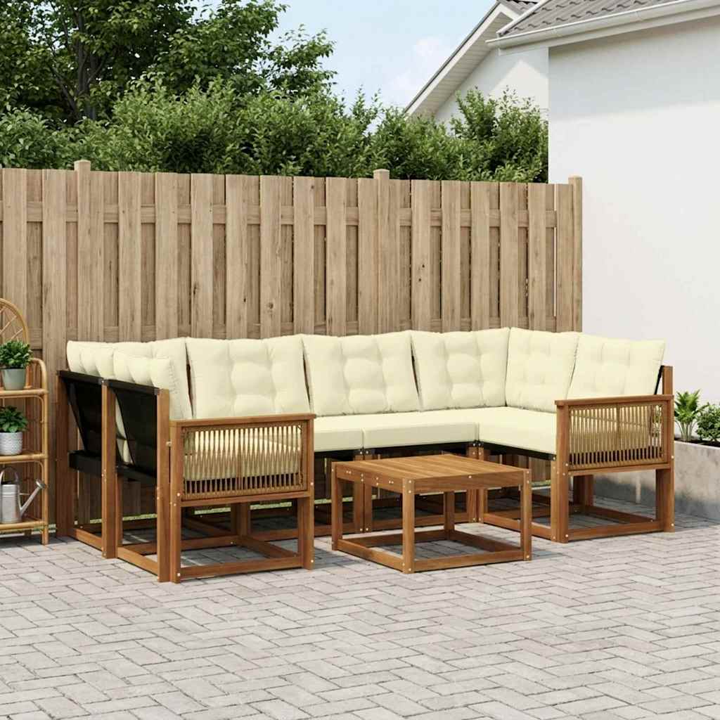 Udendørs Sofagruppe Med Pude 7 Dele - Variant 3381810