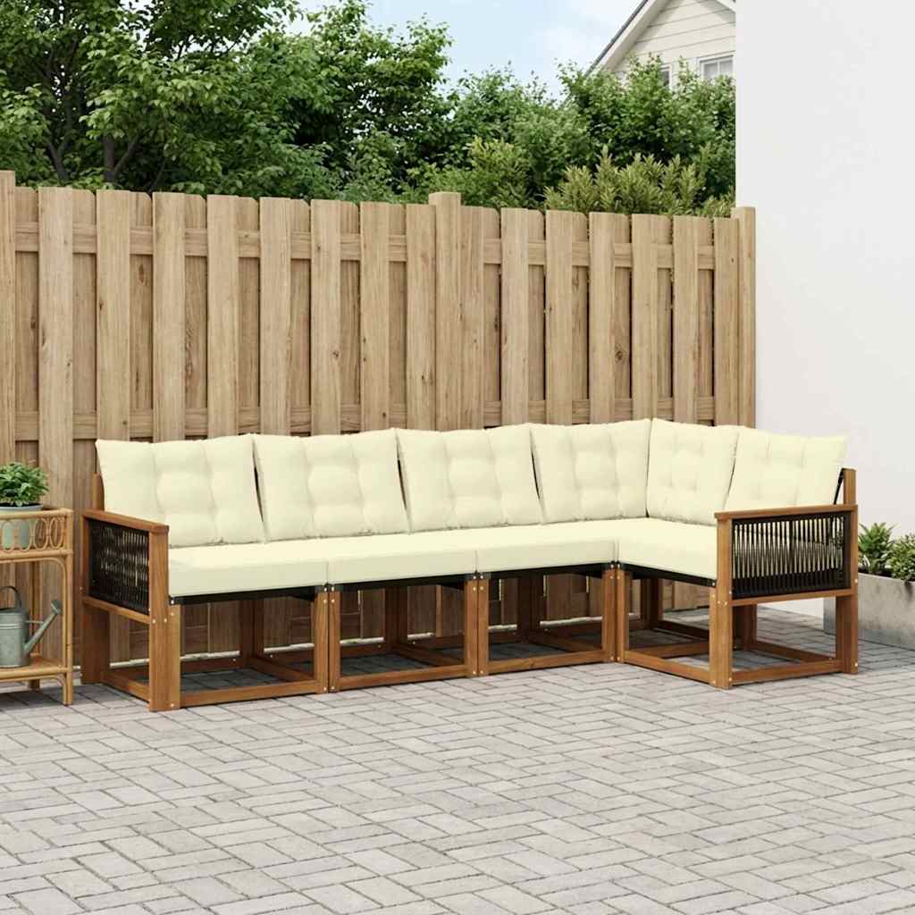 Udendørs Sofagruppe Med Pude 5 Dele - Variant 3381950