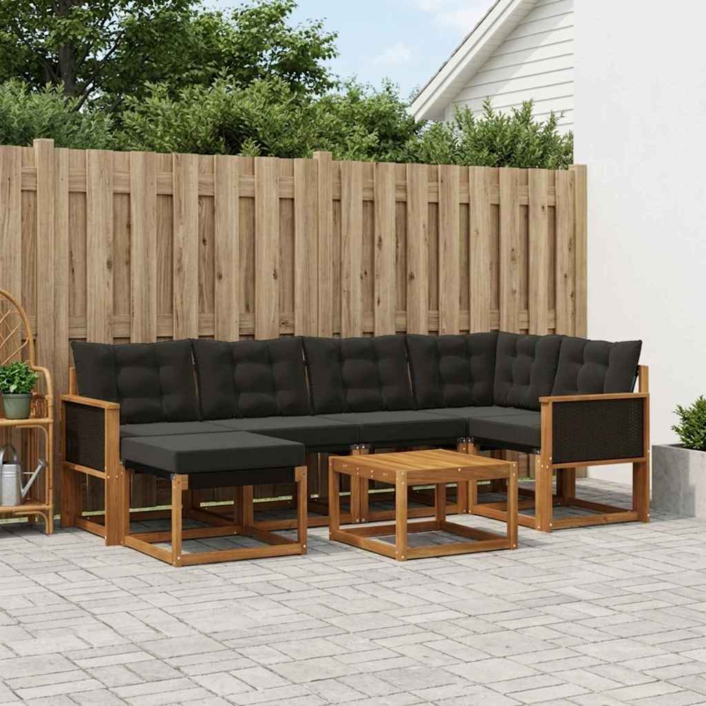 Udendørs Sofagruppe Med Pude 7 Dele - Variant 3382072