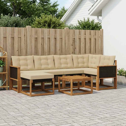 Udendørs Sofagruppe Med Pude 7 Dele - Variant 3382073