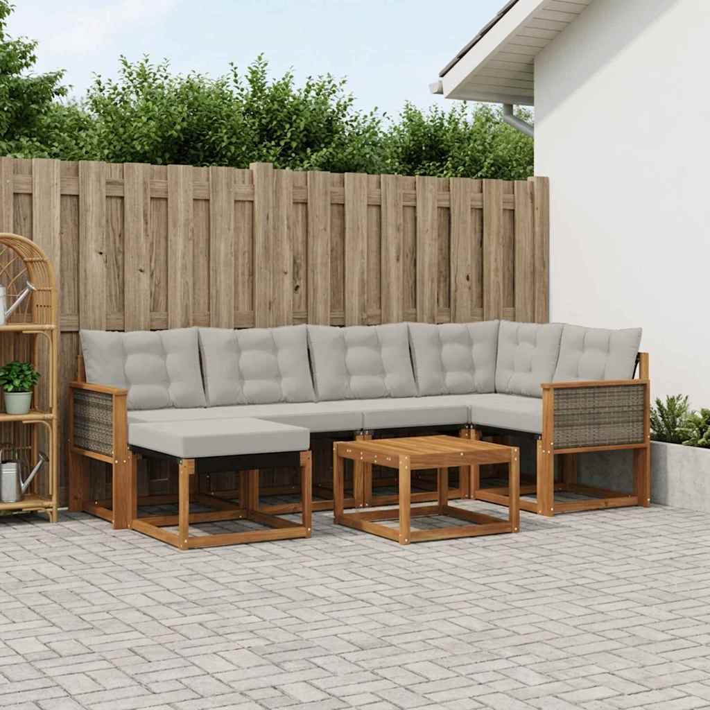 Udendørs Sofagruppe Med Pude 7 Dele - Variant 3382075