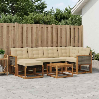 Udendørs Sofagruppe Med Pude 7 Dele - Variant 3382077
