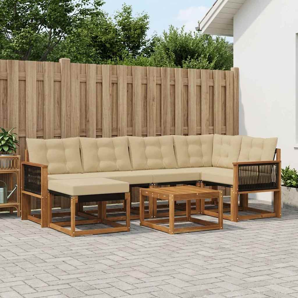 Udendørs Sofagruppe Med Pude 7 Dele - Variant 3382081