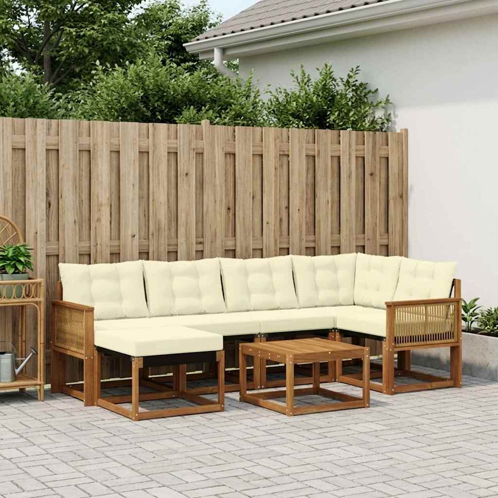 Udendørs Sofagruppe Med Pude 7 Dele - Variant 3382082