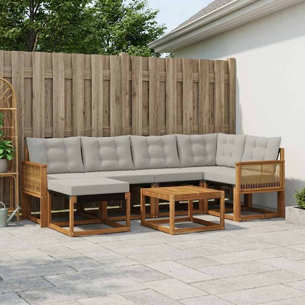 Udendørs Sofagruppe Med Pude 7 Dele - Variant 3382083