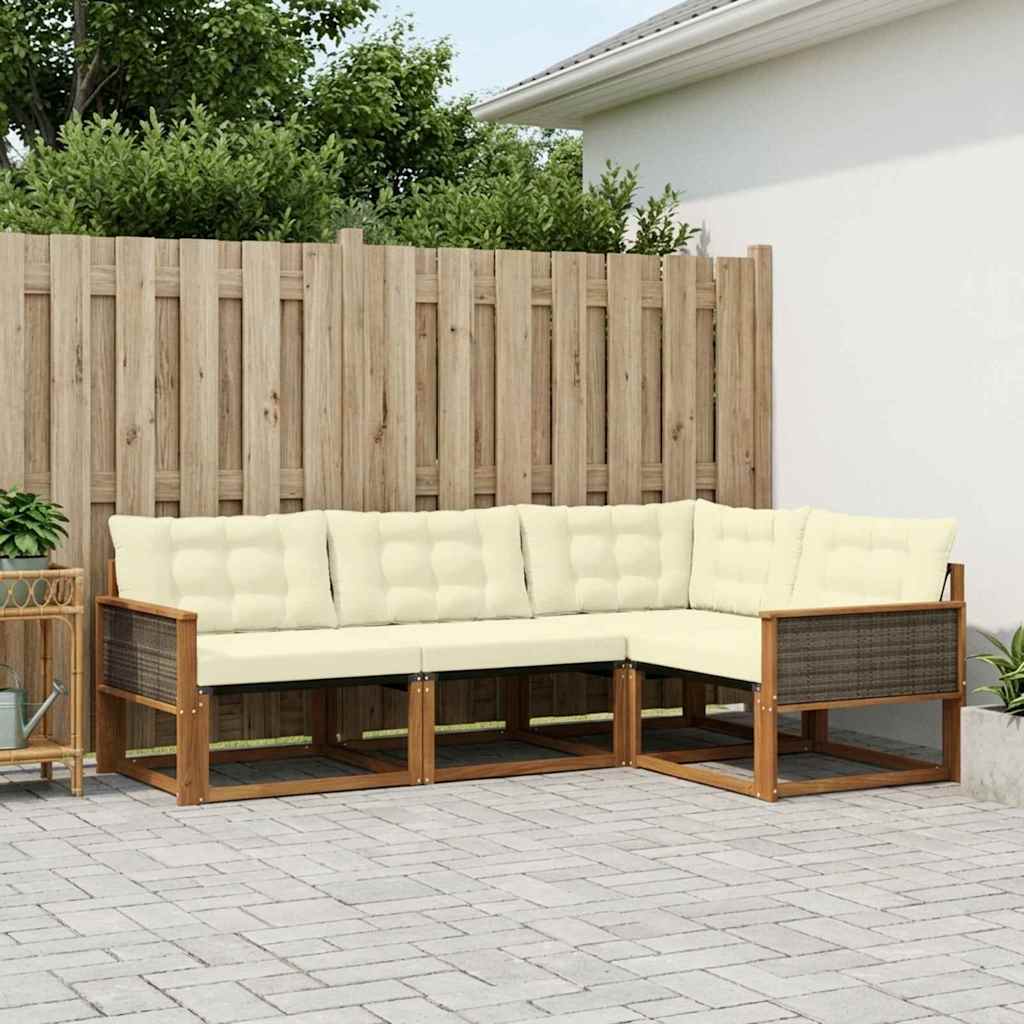 Udendørs Sofagruppe Med Pude 4 Dele - Variant 3381386