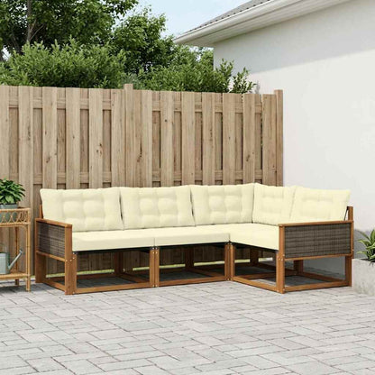 Udendørs Sofagruppe Med Pude 4 Dele - Variant 3381386