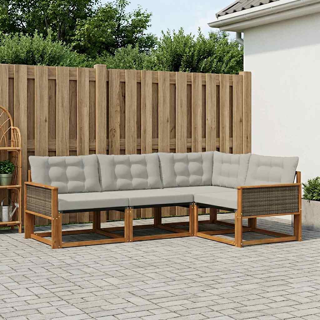 Udendørs Sofagruppe Med Pude 4 Dele - Variant 3381387