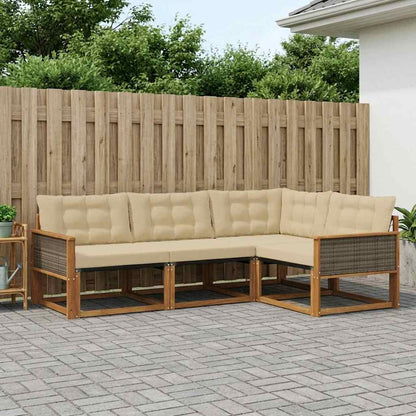 Udendørs Sofagruppe Med Pude 4 Dele - Variant 3381389