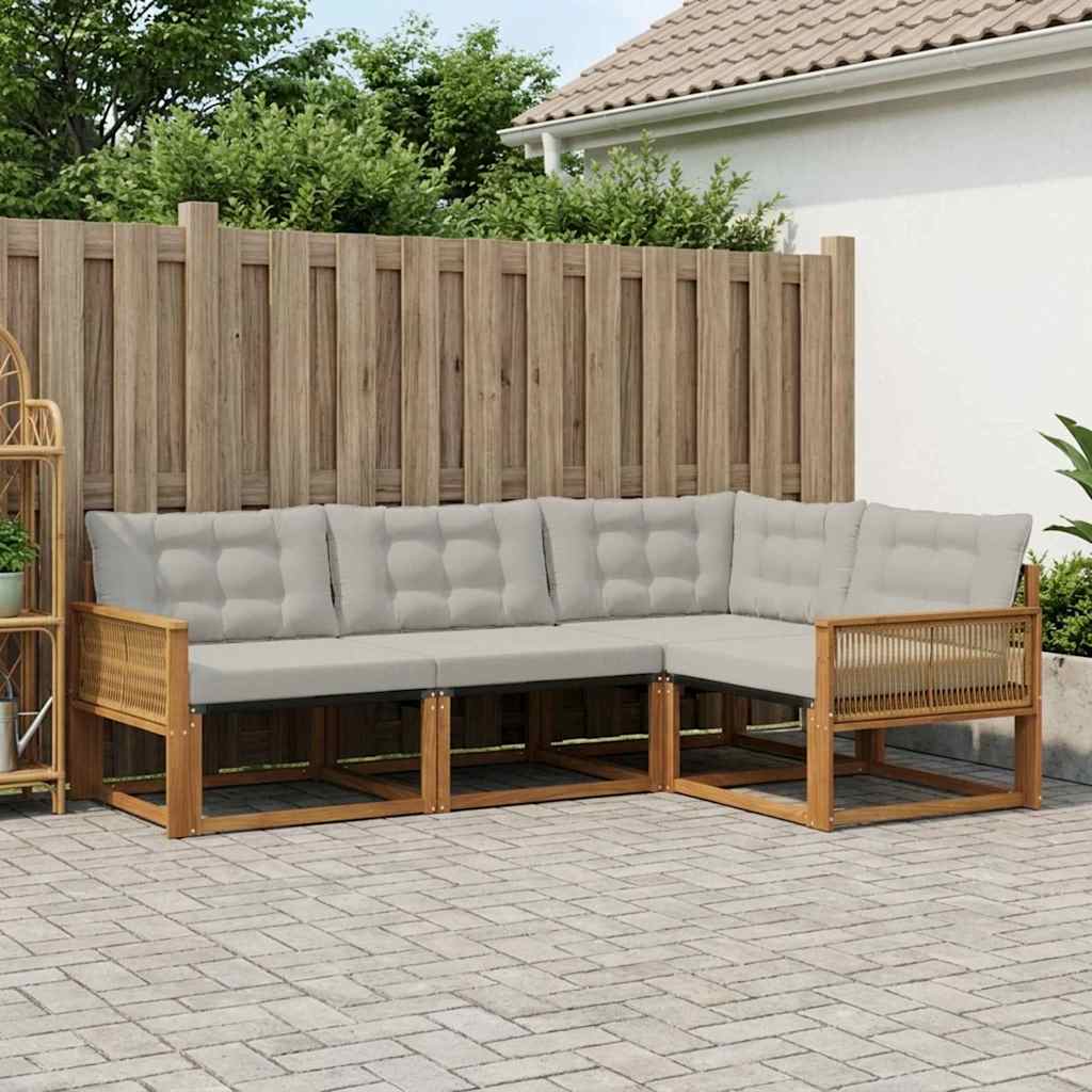 Udendørs Sofagruppe Med Pude 4 Dele - Variant 3381395