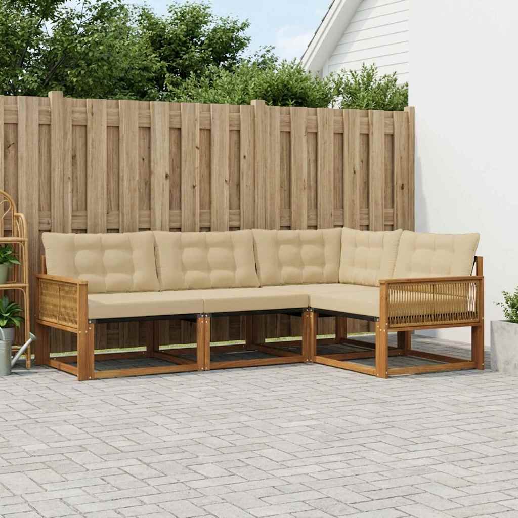Udendørs Sofagruppe Med Pude 4 Dele - Variant 3381397