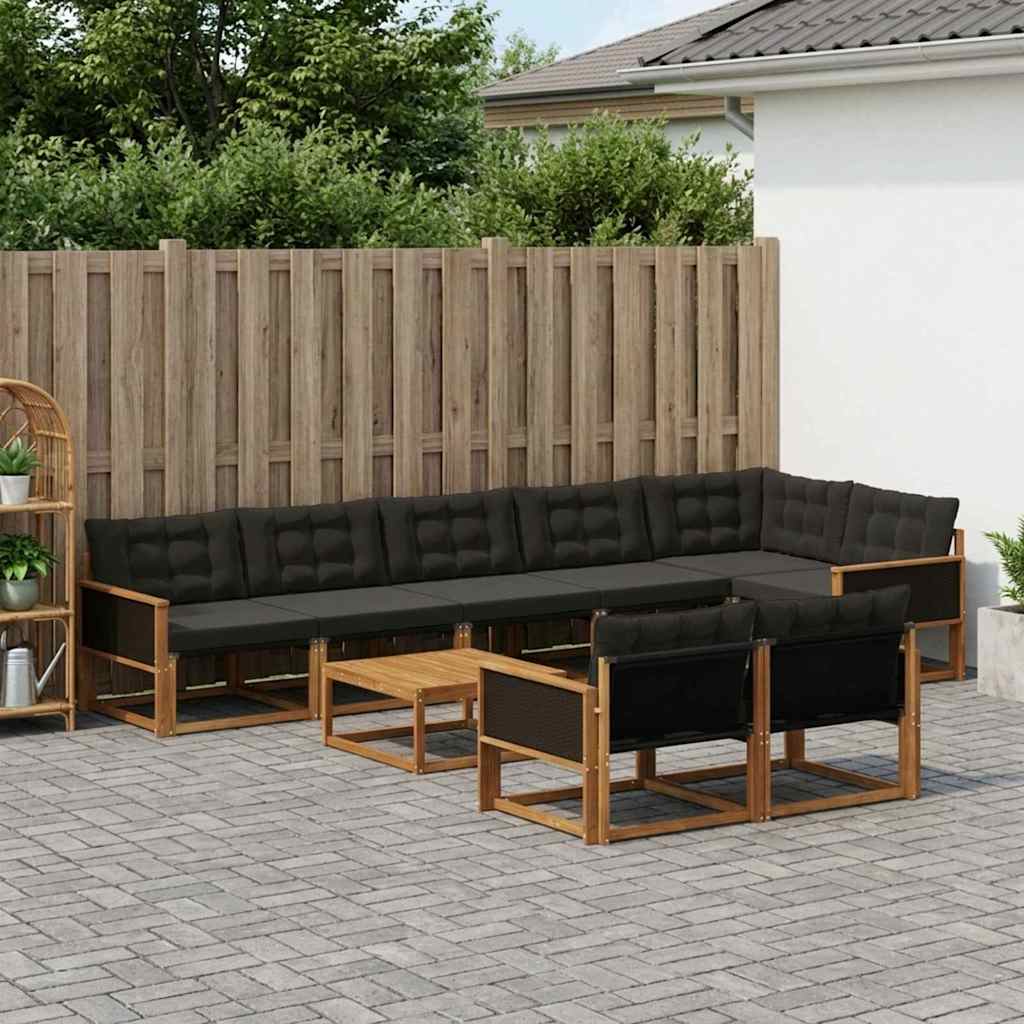 Udendørs Sofagruppe Med Pude 9 Dele - Variant 3381512